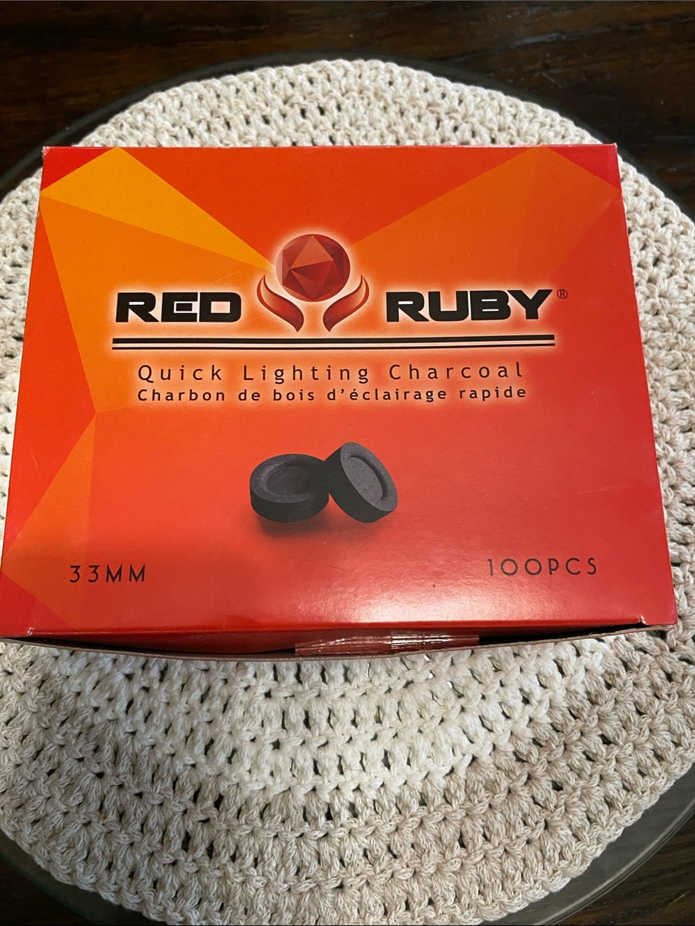 Ruby Red Charcoal Rounds